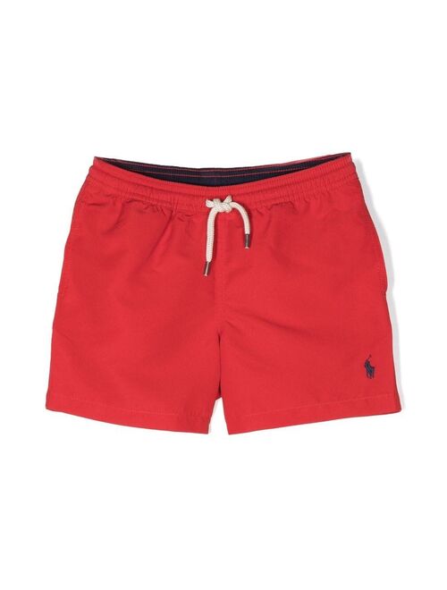 Polo Ralph Lauren Ralph Lauren Kids logo-embroidered elasticated swim shorts