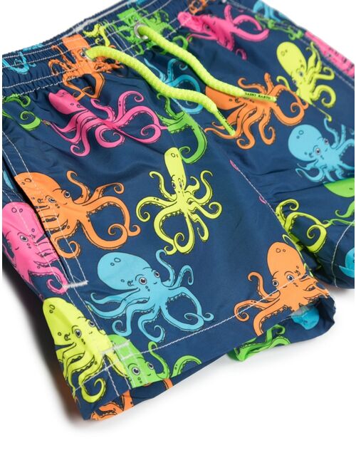 MC2 Saint Barth Kids octopus-print swim shorts