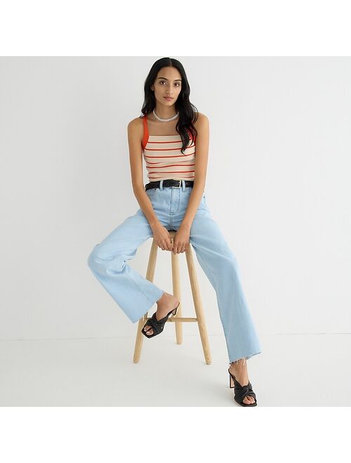 J.Crew Full-length slim wide-leg jean in Tea Time wash