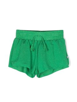 spot-print swim shorts