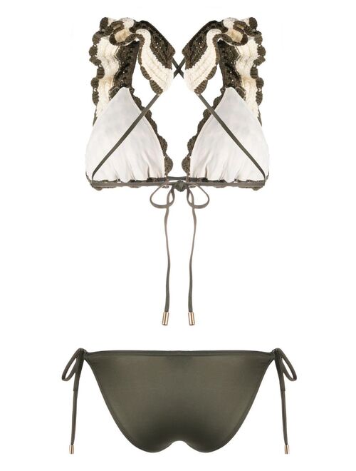 ZIMMERMANN Devi crochet-knit bikini set
