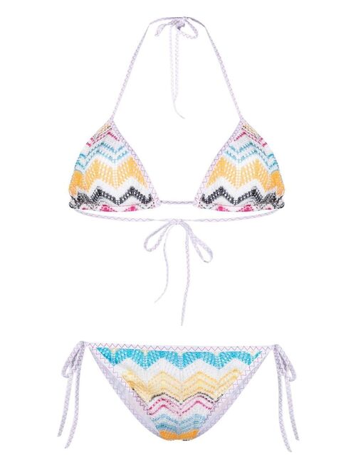 Missoni zigzag-print bikini set