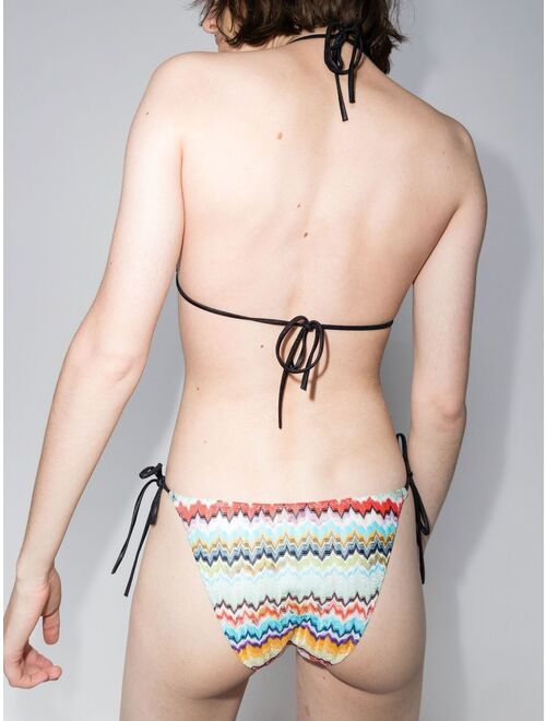 Missoni graphic-print halterneck bikini