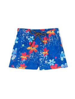 Nos Beachwear floral-print swim shorts