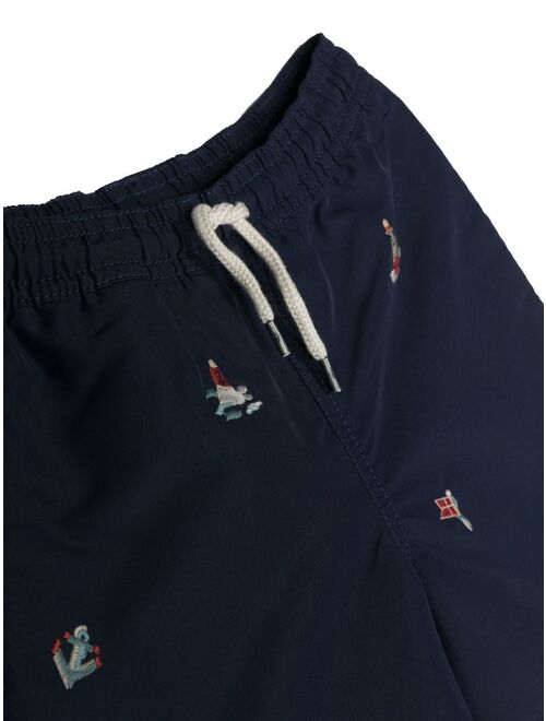 Polo Ralph Lauren Ralph Lauren Kids embroidered-motif swim shorts