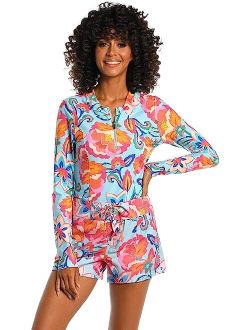 Breezy Beauty 1/2 Zip Rashguard