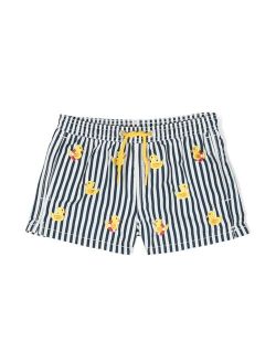 MC2 Saint Barth Kids embroidered-duck swim shorts