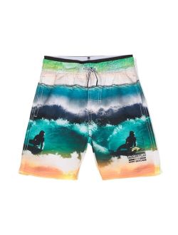 ocean-motif print shorts