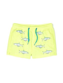 MC2 Saint Barth Kids logo-patch swim shorts