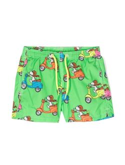 MC2 Saint Barth Kids x Snoopy - Peanuts graphic-print swim shorts