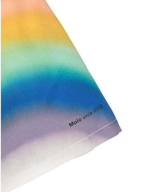 Molo rainbow-print swim shorts