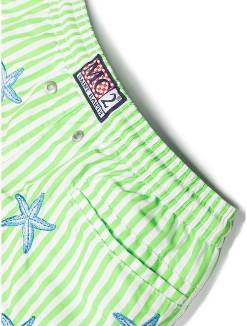 MC2 Saint Barth Kids starfish-print swim trunks