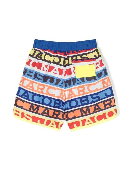 Marc Jacobs Kids logo-print drawstring swim shorts