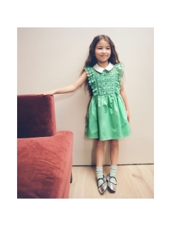 Kids lace-pattern mini dress