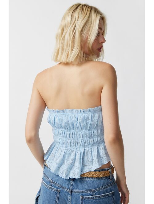 Out From Under Amie Ruched & Ruffled Strapless Top