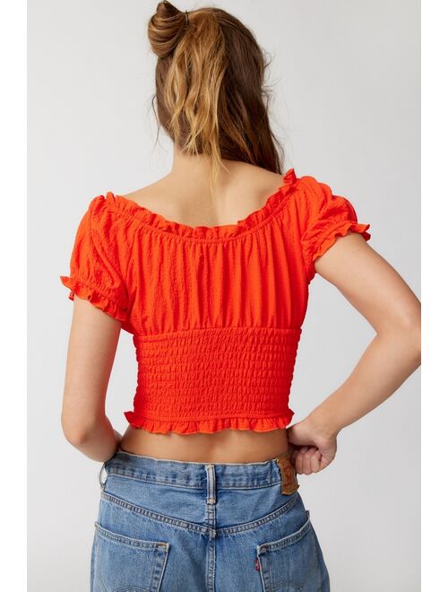 Urban Outfitters UO Natalia Puff Sleeve Top