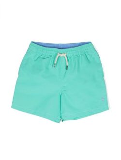 Ralph Lauren Kids embroidered-logo swim shorts