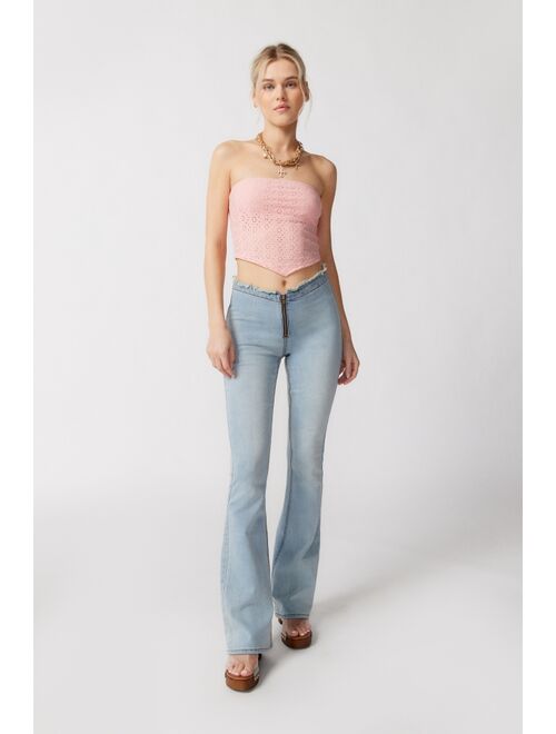Urban Outfitters UO Alanis Eyelet Tube Top
