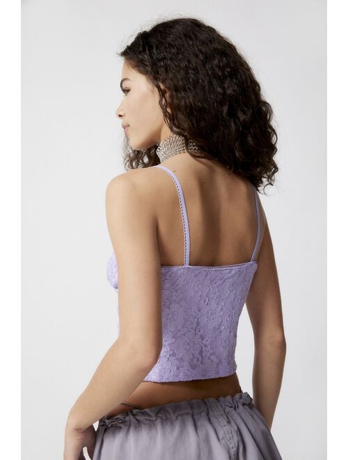 Urban Renewal Remnants Lace Ruched Front Cami Top