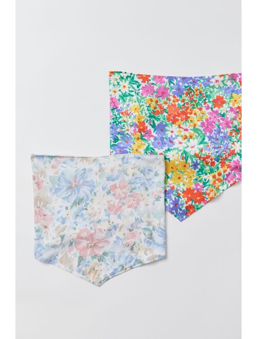 Urban Renewal Remade Floral Tie-Back Scarf Tube Top