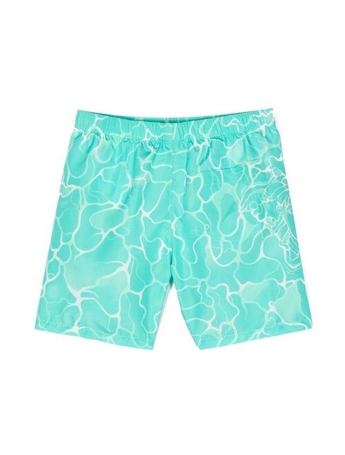 Versace Kids Medusa logo-print swim shorts