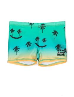 Norton graphic-print swim shorts