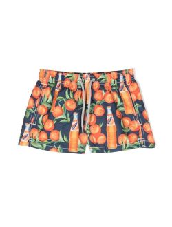MC2 Saint Barth Kids oranges-print swim trunks