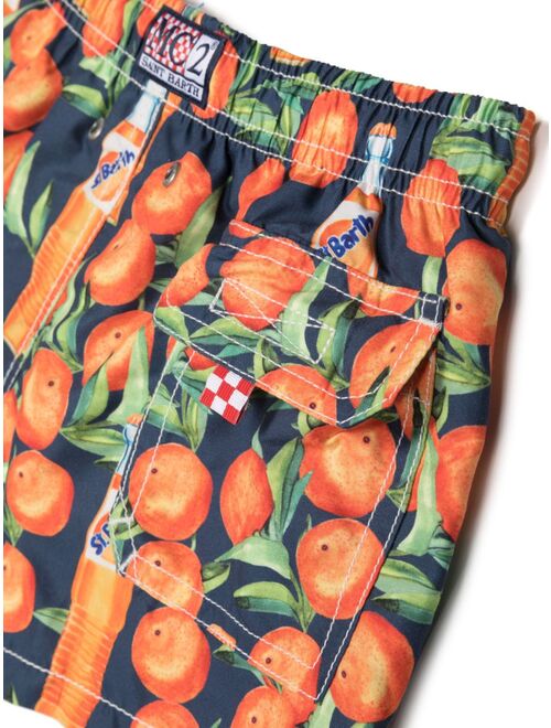 MC2 Saint Barth Kids oranges-print swim trunks