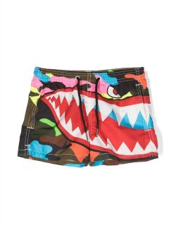 MC2 Saint Barth Kids graphic-print swim shorts