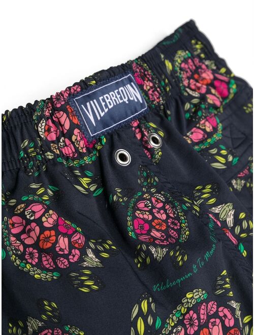 Vilebrequin Kids floral-print drawstring swimming shorts