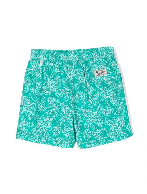 Hartford Kids bandana-print swim shorts