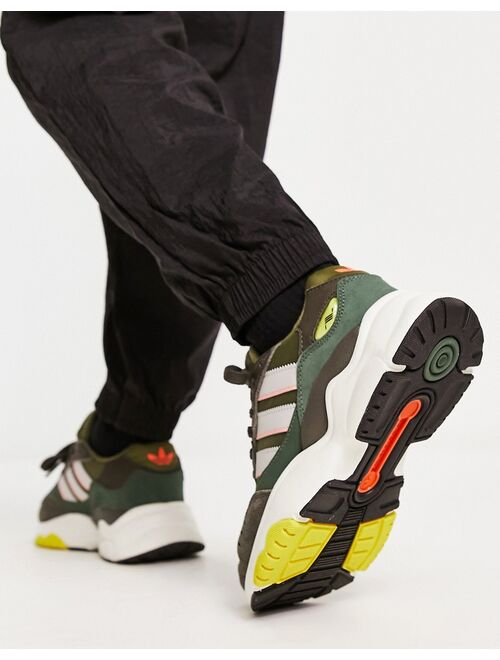 adidas Originals Retropy F3 sneakers in khaki