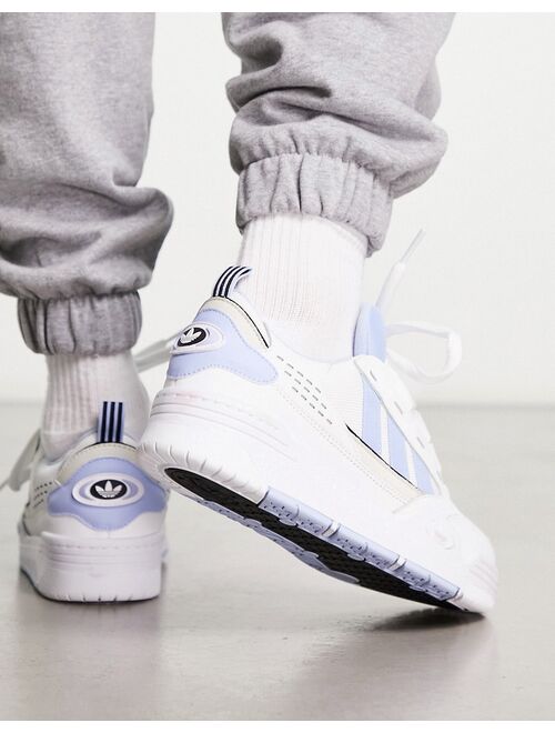 adidas Originals ADI2000 sneakers in white and blue