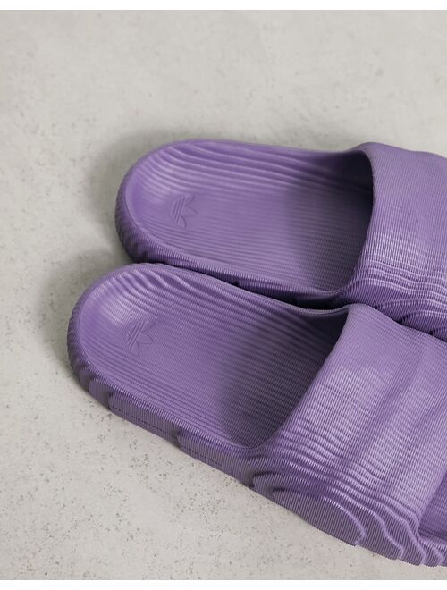 adidas Originals Adilette 22 slides in purple