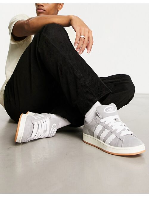 adidas Originals Campus sneakers in gray & white