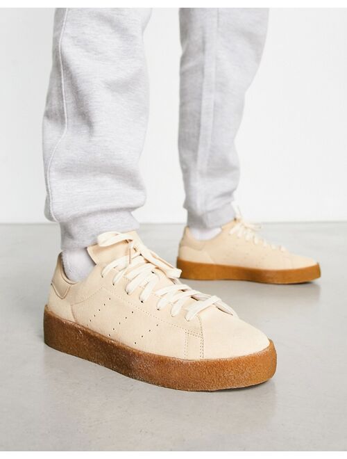 adidas Originals Stan Smith Crepe sneakers in beige with gum sole