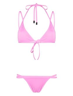 The Attico strap-detailed bikini set
