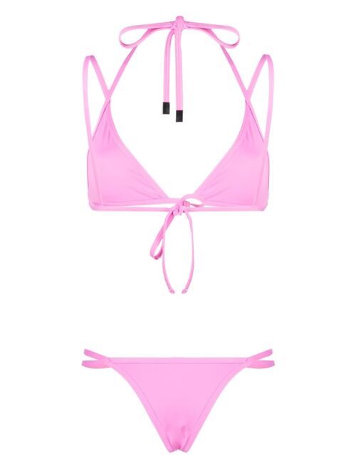 The Attico strap-detailed bikini set