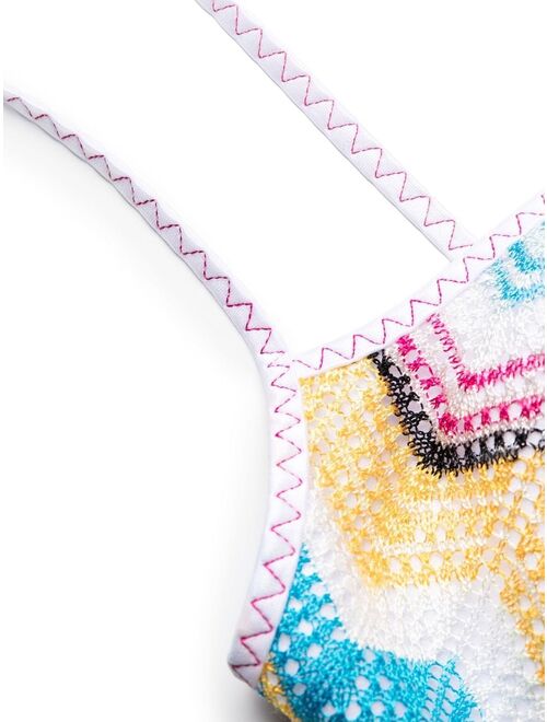 Missoni zigzag-pattern knitted bikini