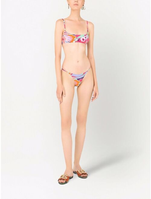 Dolce & Gabbana floral-print bikini set