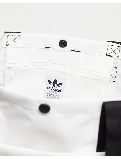 adidas Originals tote bag in white and mutli