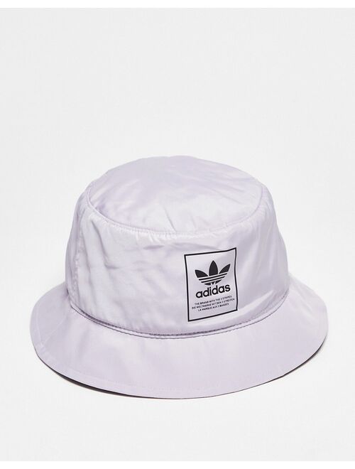 adidas Originals packable bucket hat in lilac