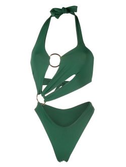 Louisa Ballou ring front cut-out swimsuit