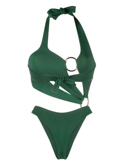 Louisa Ballou ring front cut-out swimsuit