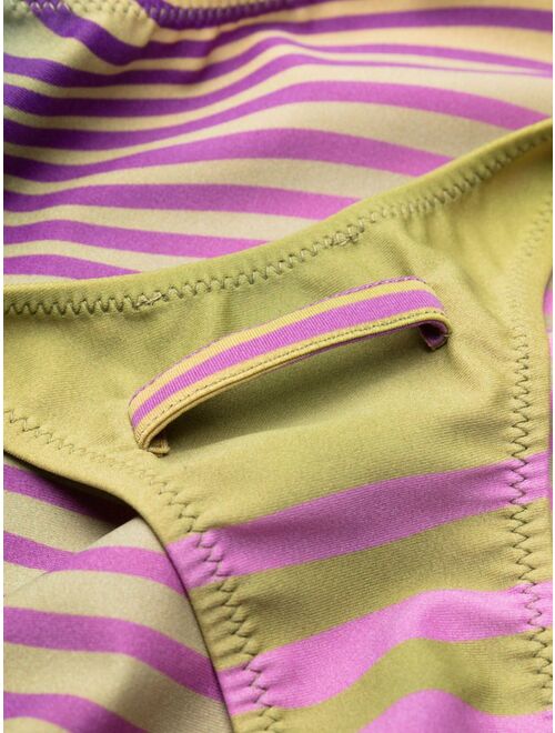 Jean Paul Gaultier stripe-print swimsuit