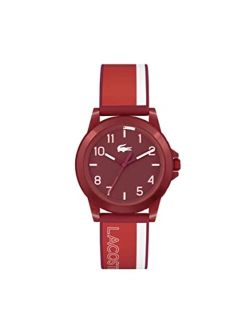 Rider Unisex Quartz Plastic and Silicone Strap Watch, Color: Red (Model: 2030047)