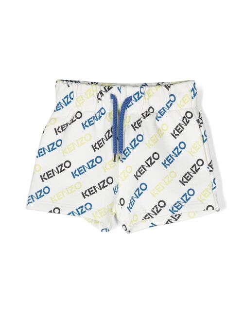 Kenzo Kids logo-print drawstring shorts