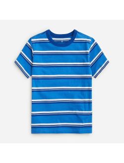 Boys' short-sleeve pocket T-shirt in bright stripe