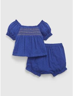 Baby Swiss Dot Two-Piece Outfit Set