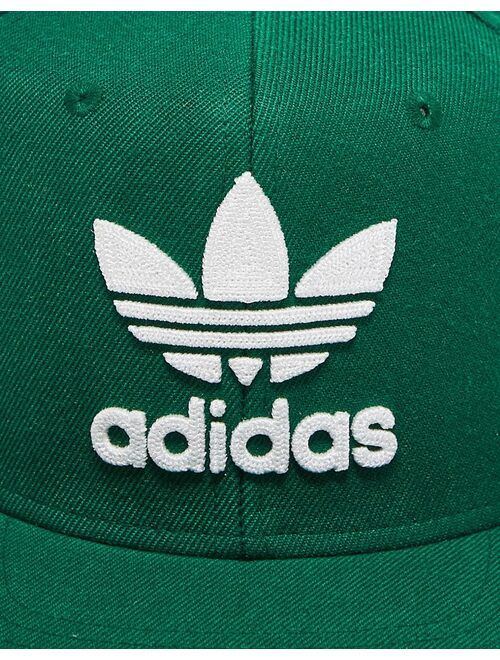 adidas Originals Trefoil Chain snapback cap in green